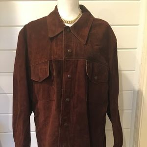 PLUS VINTAGE Suede Leather Jacket 1970s